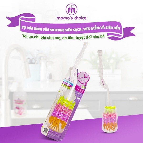 Lưu ý khi sử dụng cọ rửa bình sữa silicon Mama's Choice