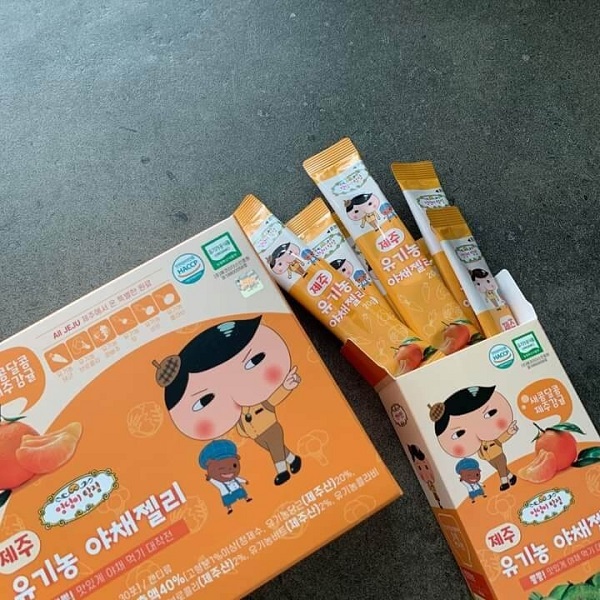 Combo 3 hộp Thạch rau củ Jeju cho bé trên 1 tuổi