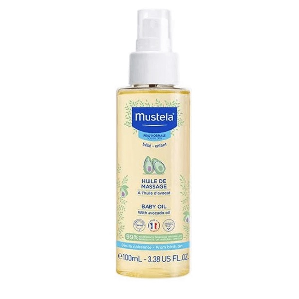 Dầu mát xa Mustela Baby oil 100ml cho trẻ sơ sinh