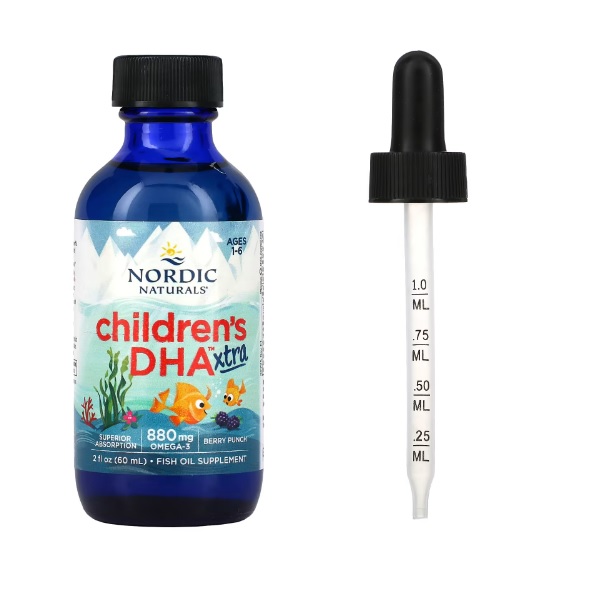 Siro Bổ Sung DHA Cho Bé Children's DHA Extra Nordic Naturals Mỹ 60ml 1-6Y