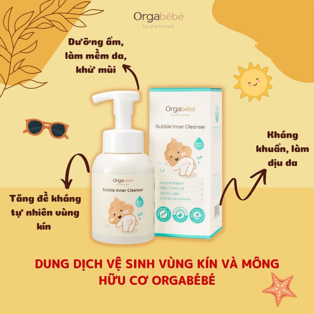 Dung dịch vệ sinh vùng kín và mông Orgabebe