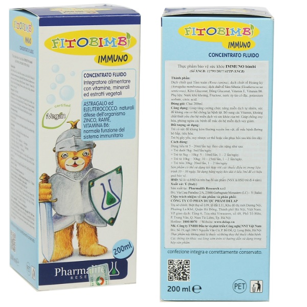 Fitobimbi Immuno tăng đề kháng cho bé từ 6 tháng