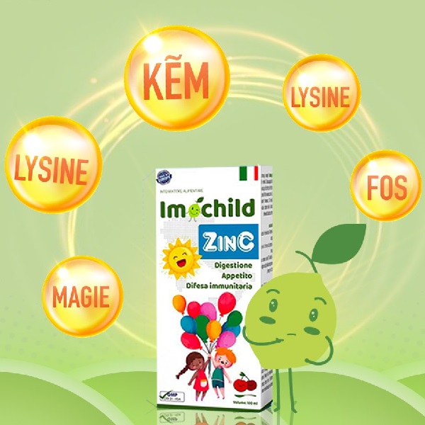 Hướng dẫn sử dụng kẽm nước Imochild ZinC cho bé trên 1 tuổi