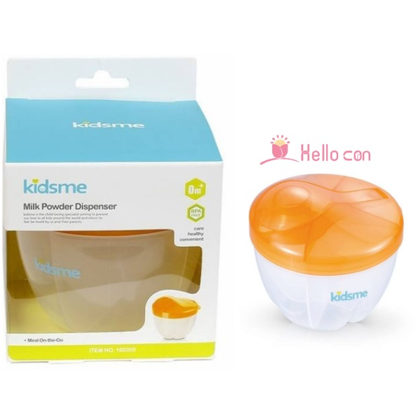 Hướng dẫn cách sử dụng hộp chia sữa tròn 4 ngăn Kidsme, 160309