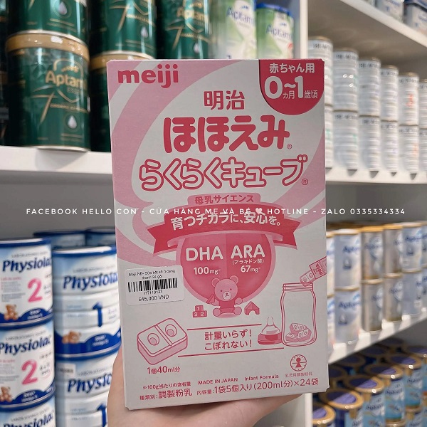 Sữa Meiji thanh 0-1 nội địa Nhật