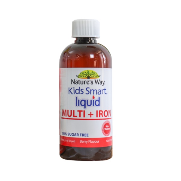 Nature's Way Kids Smart Liquid Multi Iron Bổ sung sắt và 12 loại vitamin cho trẻ từ 1 tuổi