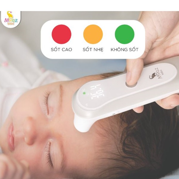 Nhiệt kế Moaz Bébé đo bằng hồng ngoại đa năng MB024