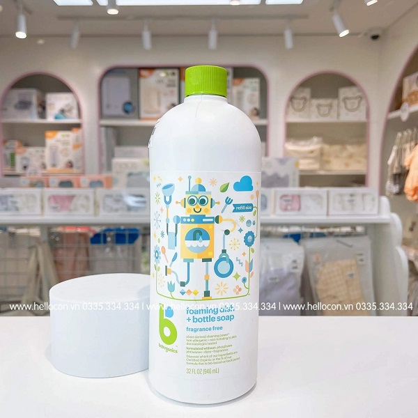 Nước rửa bình sữa Babyganics