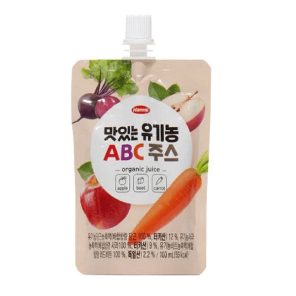 Nước ép rau củ hữu cơ Hanmi ABC 100ml cho bé trên 1 tuổi