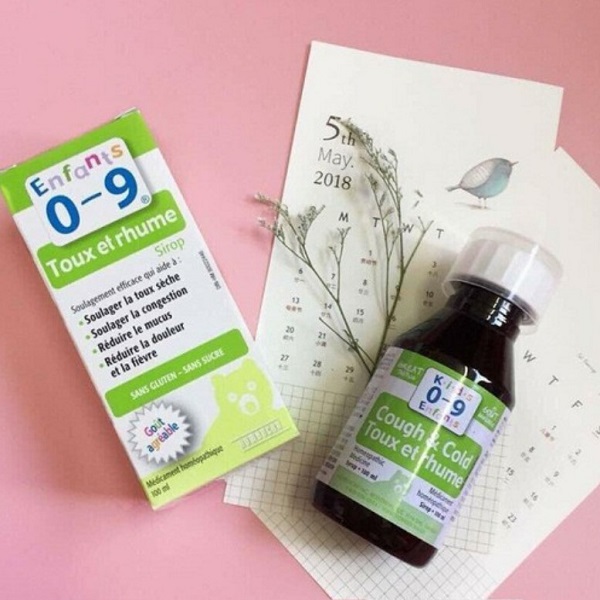 Enfants Cough & Cold Siro trị ho & cảm cúm cho trẻ từ 0-9 tuổi