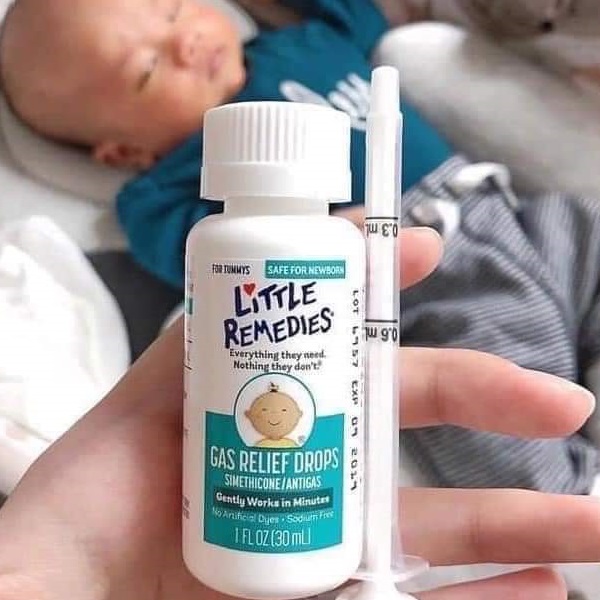 Hướng dẫn sử dụng siro tiêu ga Little Remedies Gas Relief Drops cho trẻ từ sơ sinh
