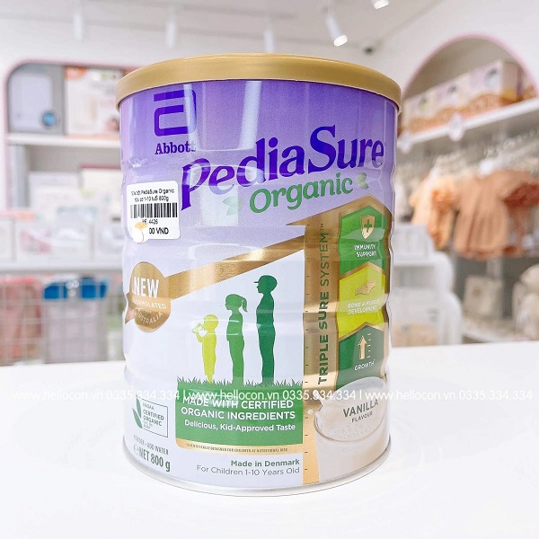 Review sữa PediaSure Organic tăng cân cho trẻ từ 1 đến 10 tuổi chi tiết