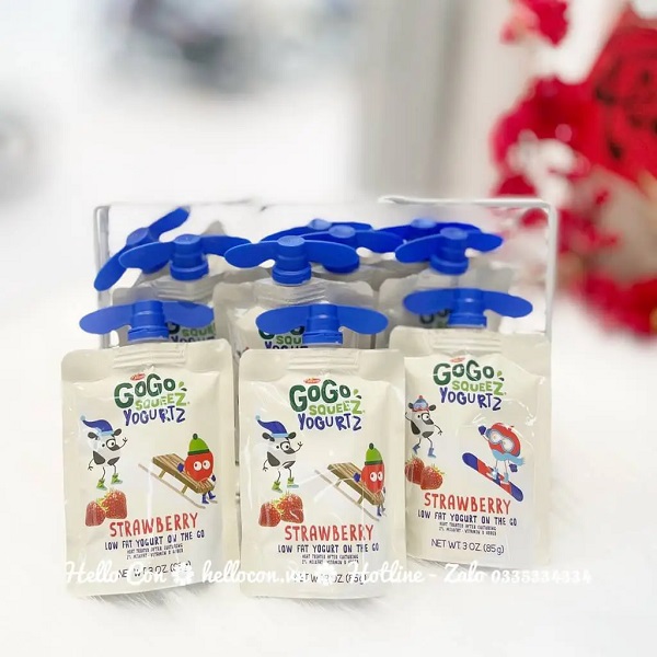 Sữa chua Gogo Squeez dạng túi cho bé 6 tháng