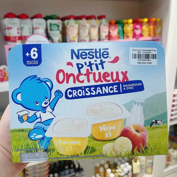 Sữa chua Nestle Ptit Brasse Pháp cho bé 6 tháng ăn dặm