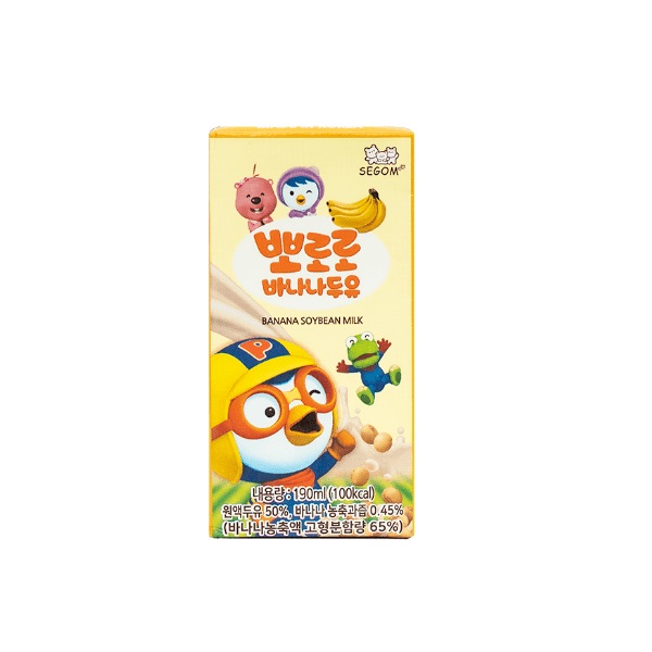 Sữa đậu nành Pororo Hàn Quốc 190ml cho bé 1 tuổi