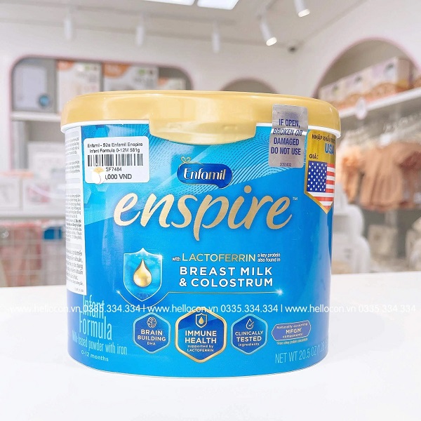 sữa Enfamil Enspire Infant Formula 0-12 tháng