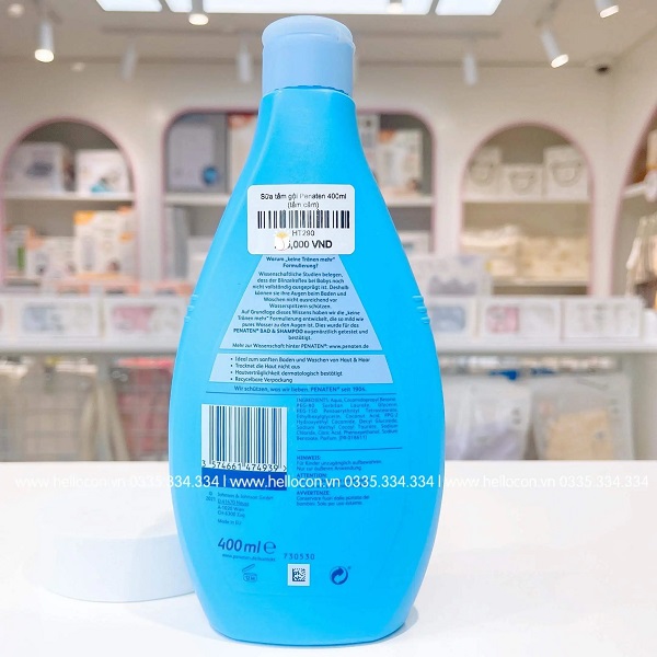 Sữa tắm Penaten (có thể gội) chống cảm cho bé Đức 400ml cho trẻ từ sơ sinh