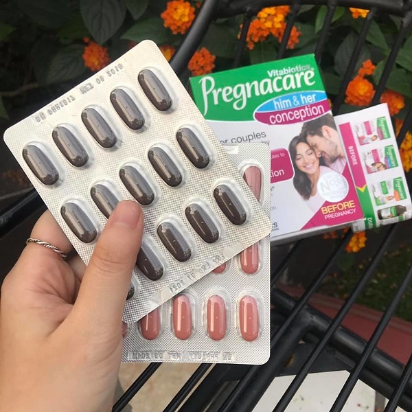 Thuốc uống tăng khả năng thụ thai Pregnacare Him & Her 60 viên