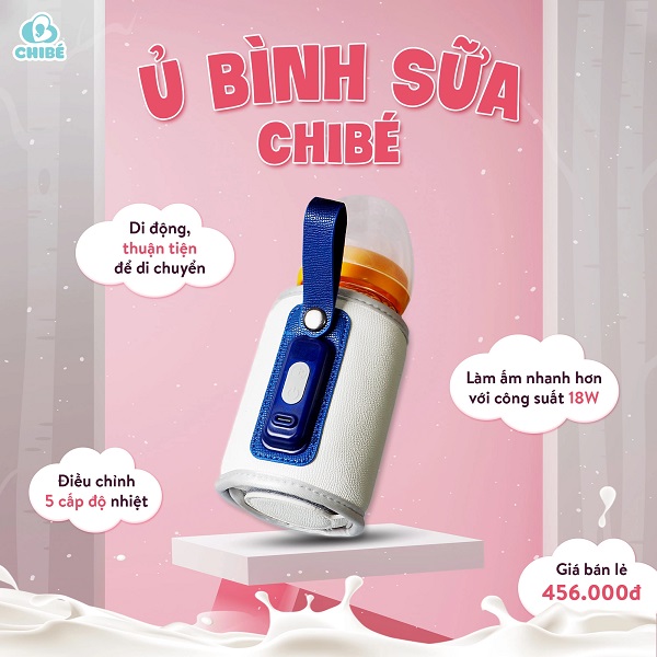 bình ủ sữa Chibe di động CB016