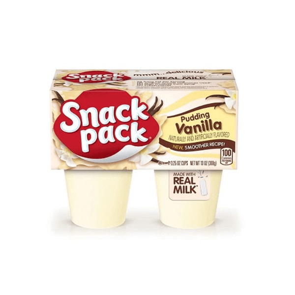 Pudding Snack Pack Mỹ cho trẻ ăn dặm 1 tuổi lốc 4 hộp