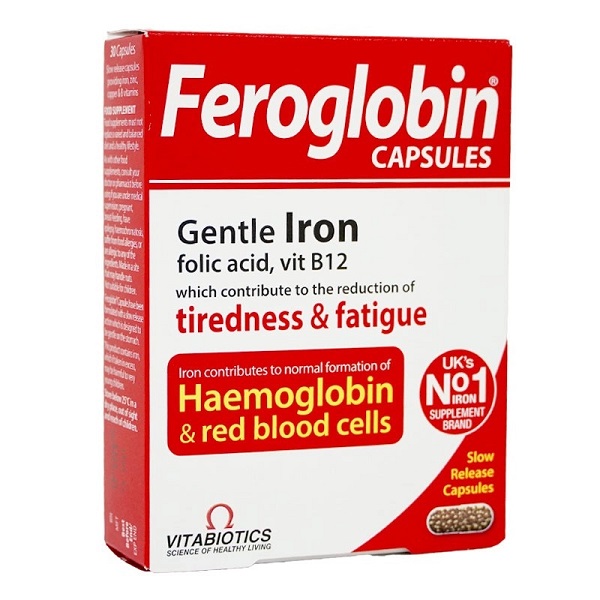 Viên sắt hữu cơ Feroglobin cho bà bầu (30 viên)