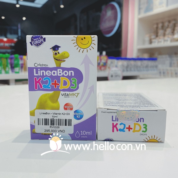 LineaBon K2+D3 400IU mang đến trẻ con sơ sinh