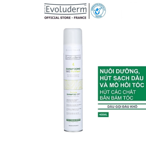 Dầu gội khô Evoluderm dạng xịt tiện lợi cho mẹ sau sinh 400ml