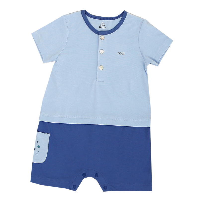 Bộ Nous body cộc tay chất liệu petit màu xanh lơ nhạt