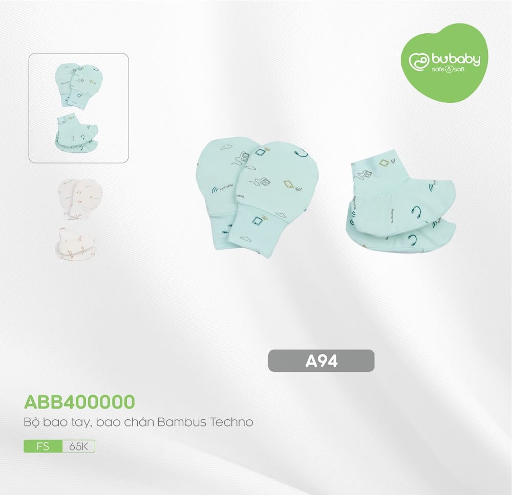 Bao tay bao chân Bu Baby Bambus
