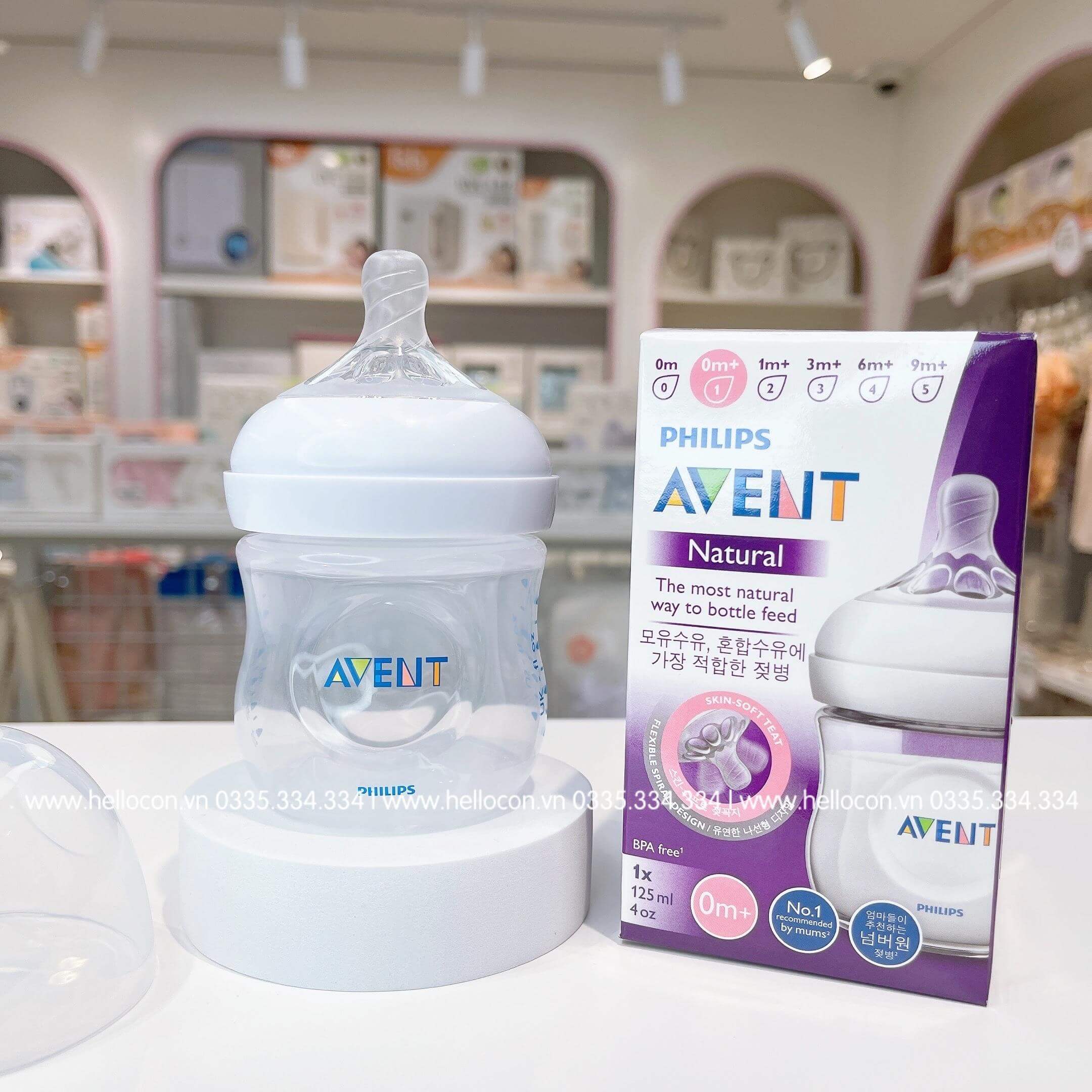 Bình sữa Avent PP mô phỏng tự nhiên (60ml, 125ml, 260ml, 330ml)