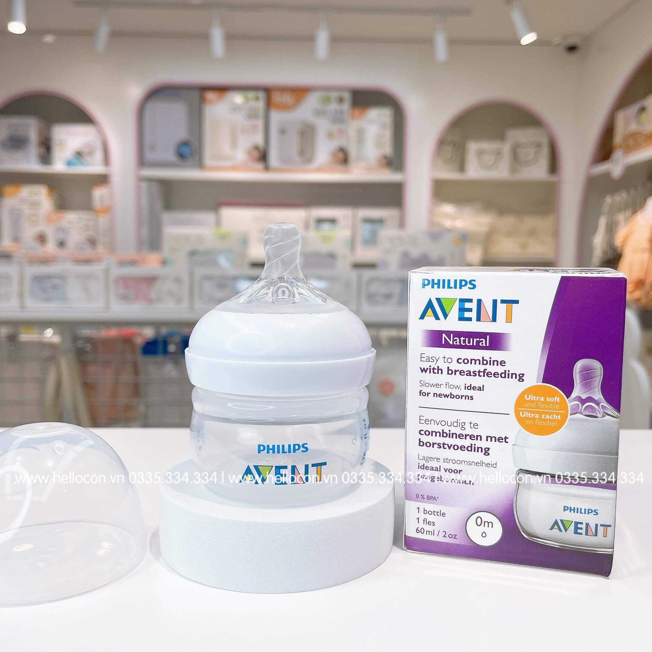 Bình sữa Avent PP mô phỏng tự nhiên (60ml, 125ml, 260ml, 330ml)