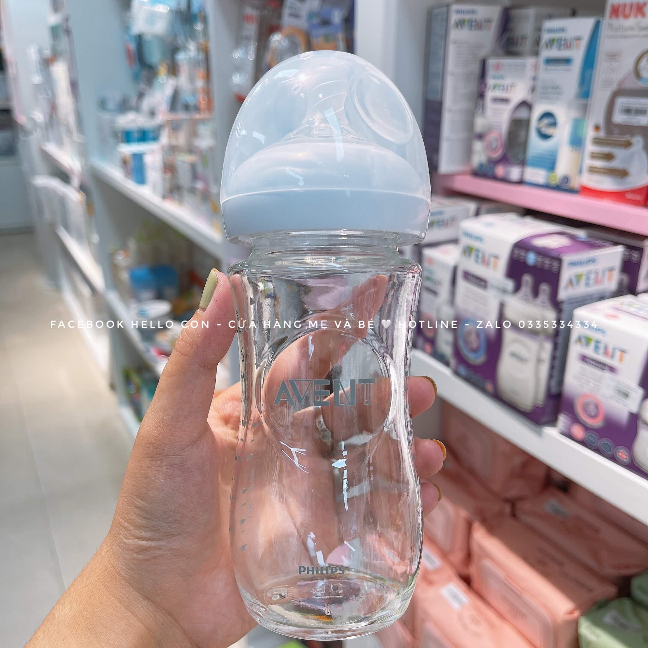 Bình Avent thuỷ tinh mô phỏng tự nhiên (120ml, 240ml)