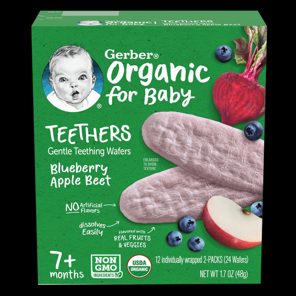 Bánh ăn dặm Gerber Organic cho bé 7 tháng (tách lẻ)