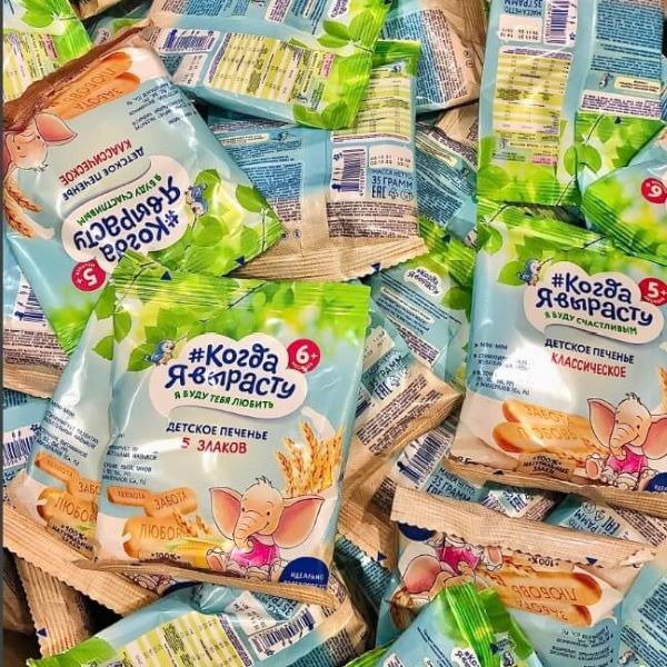 Bánh ăn dặm Kozda Nga cho bé 6 tháng tuổi
