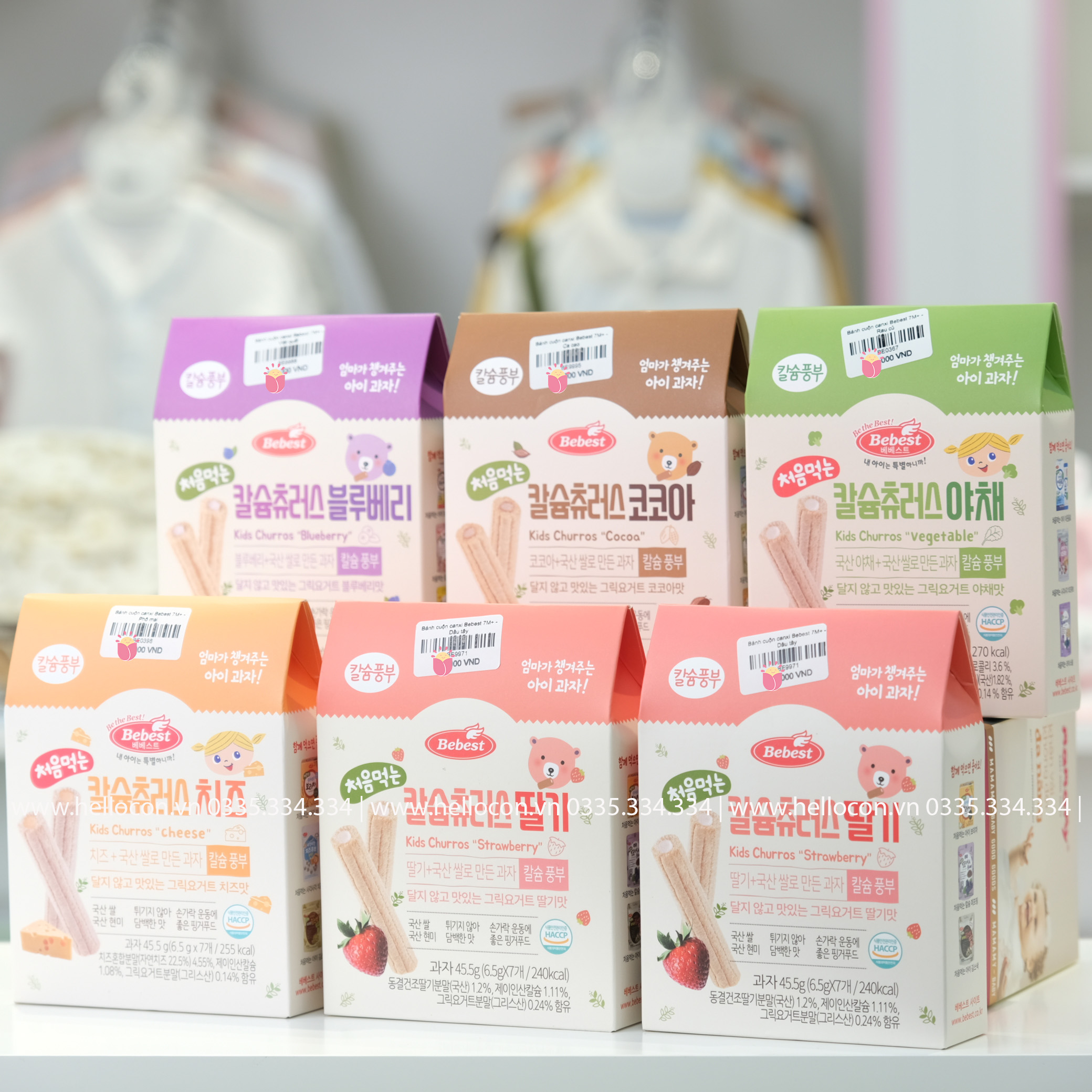 Bánh cuộn canxi Bebest Hàn Quốc cho bé 7 tháng