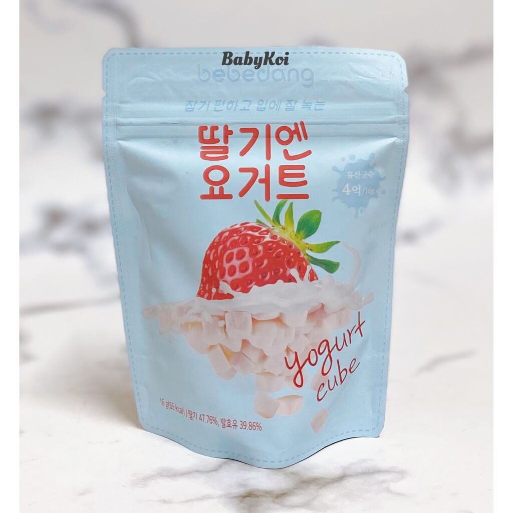 Sữa chua khô Bebedang cho bé 7 tháng (vị chuối, vị dâu, vị sữa chua)