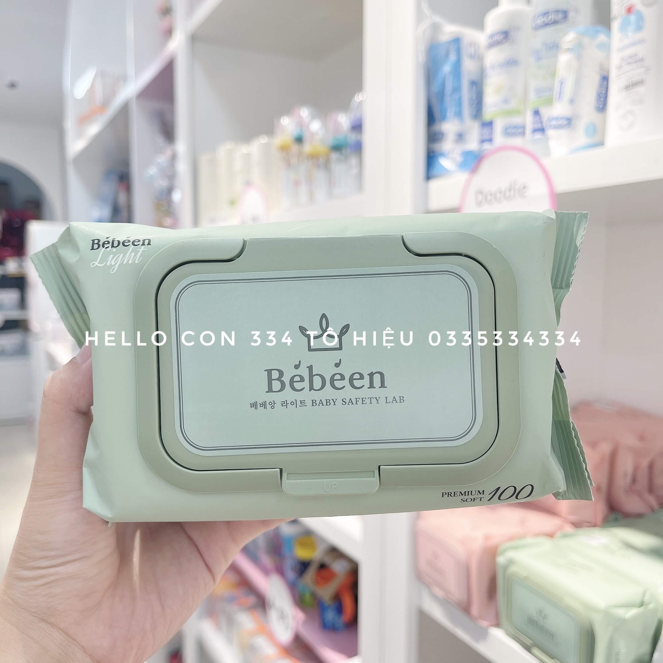 Khăn ướt Bebeen Hàn Quốc không mùi cho trẻ sơ sinh (Đủ màu)