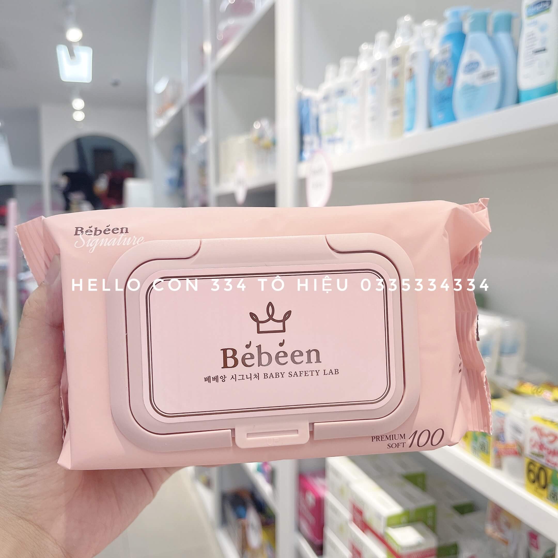 Khăn ướt Bebeen Hàn Quốc không mùi cho trẻ sơ sinh (Đủ màu)