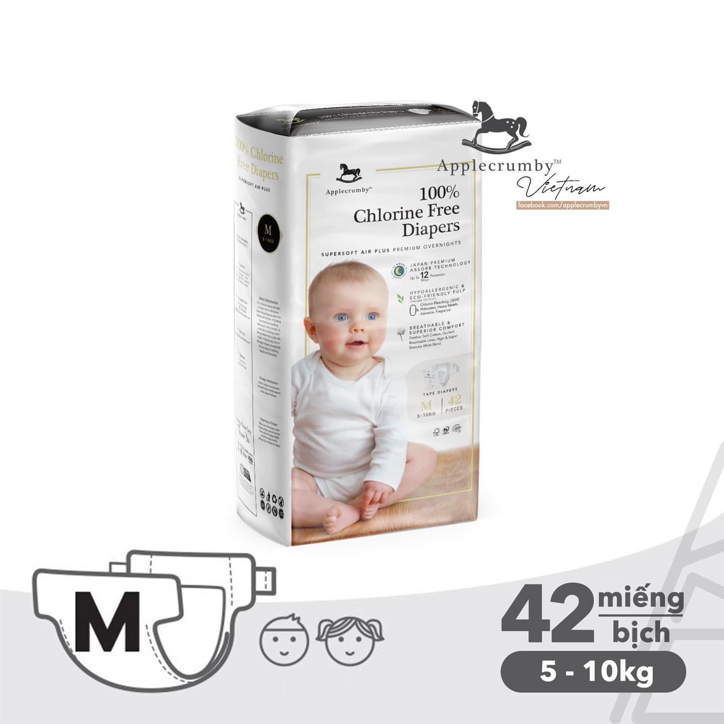 Bỉm Applecrumby đêm cao cấp các size