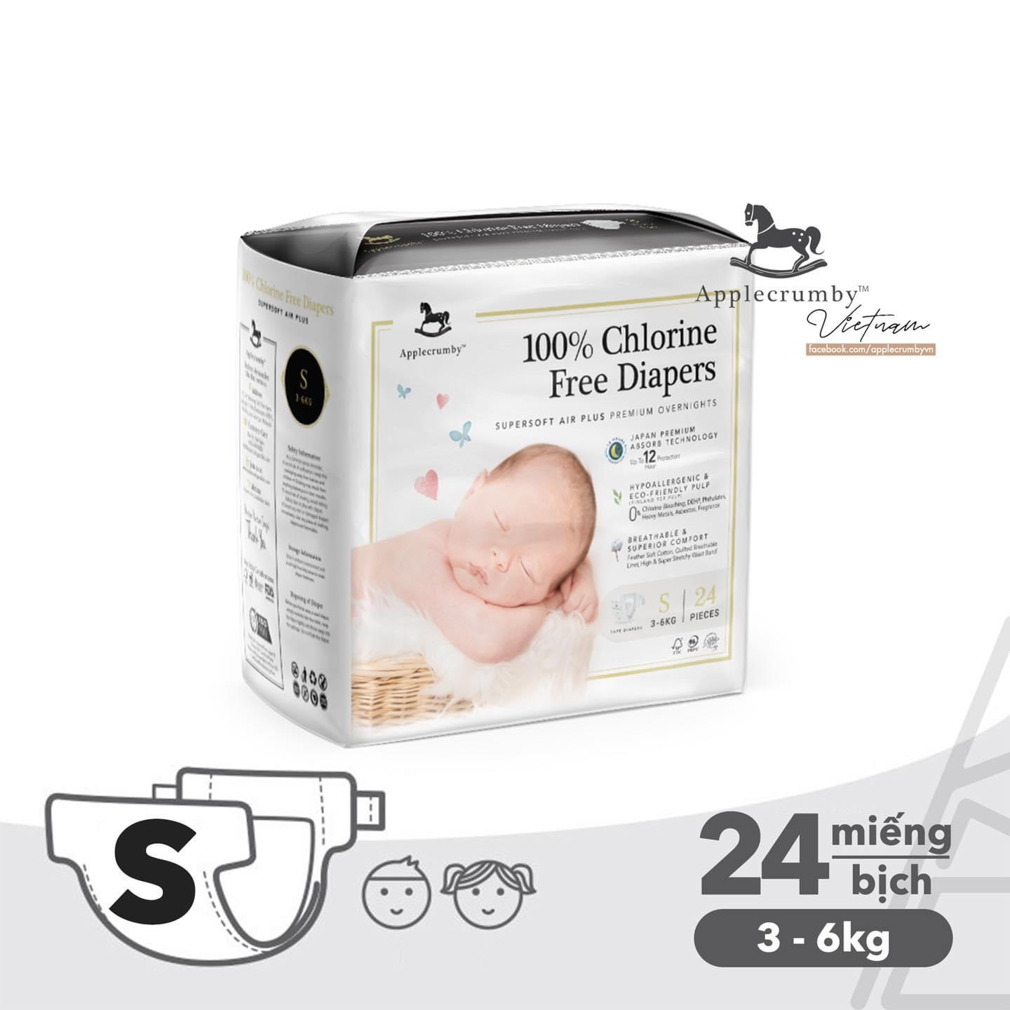 Bỉm Applecrumby đêm cao cấp các size