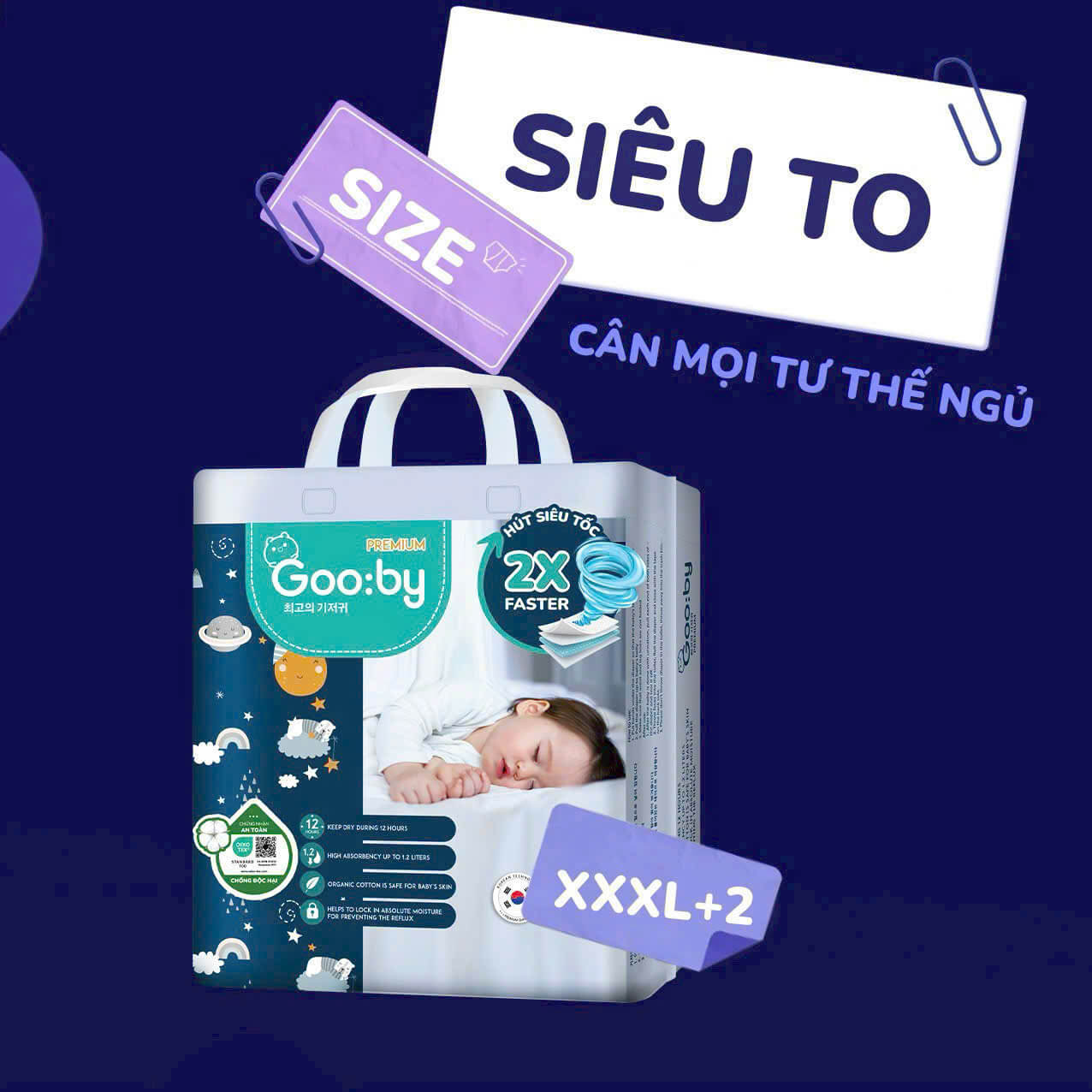 Gooby Ham Bỉm Gooby Premium đêm quần