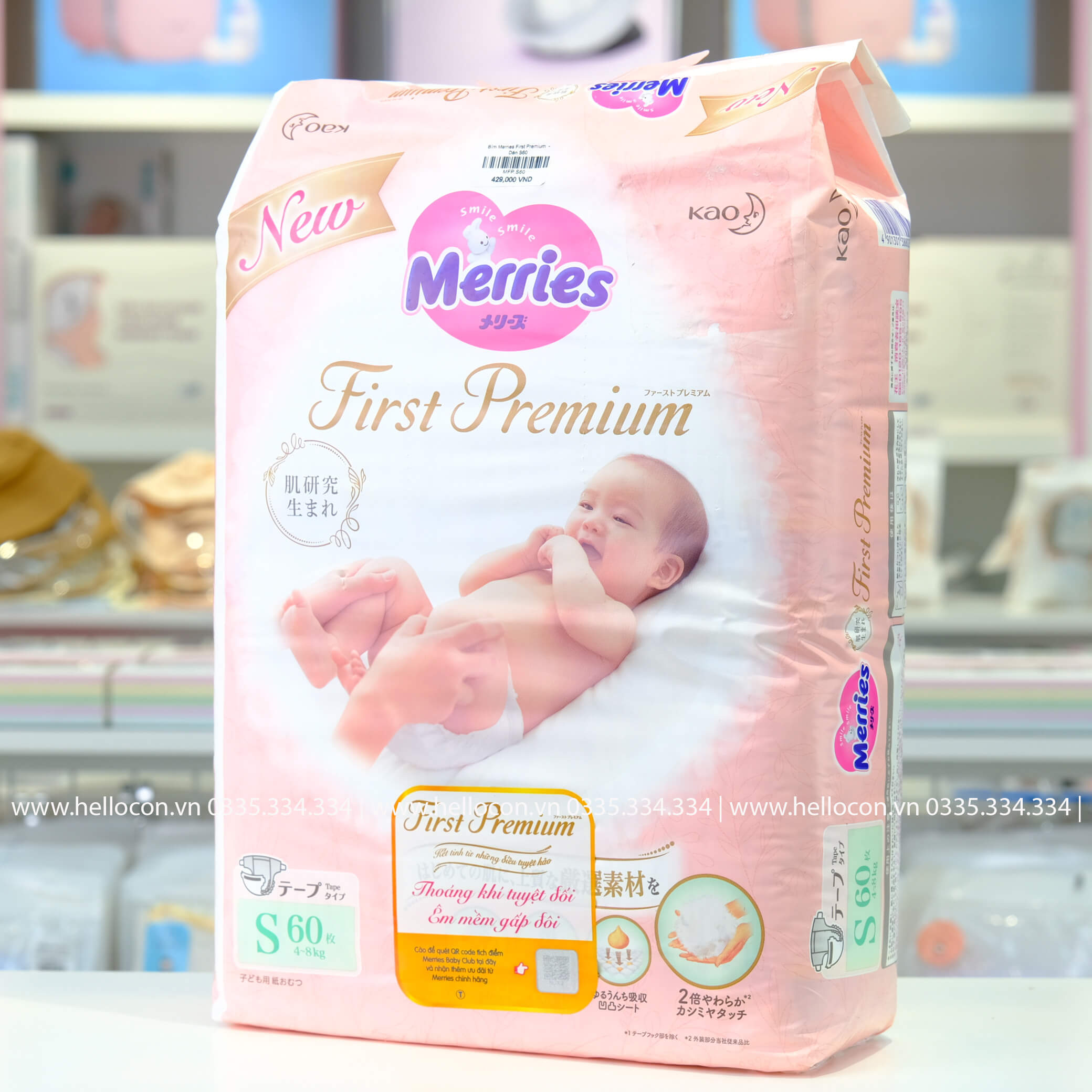 Bỉm Merries First Premium các size, Combo 2, Combo 3 siêu hời