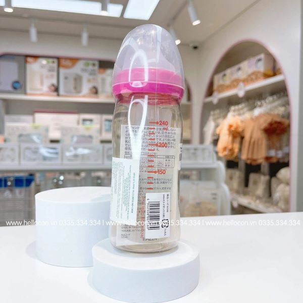 Bình sữa Pigeon nội địa Nhật cổ rộng (160ml và 240ml)