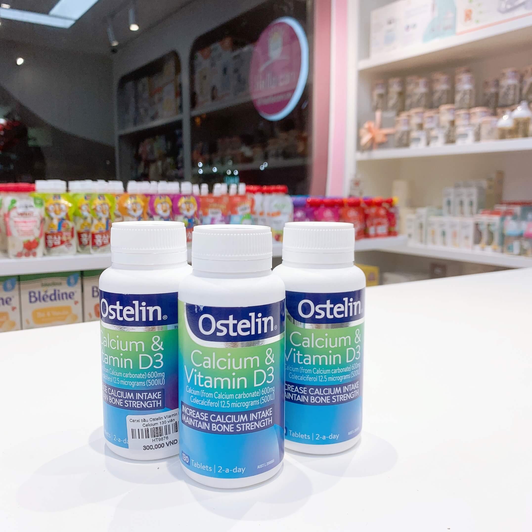 Canxi Ostelin Calcium & Vitamin D3 cho bà bầu 130v