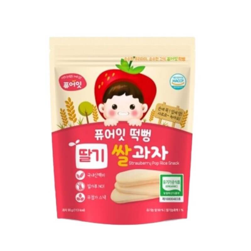 Bánh gạo Naebro hữu cơ Hàn Quốc cho bé ăn dặm 6 tháng tuổi