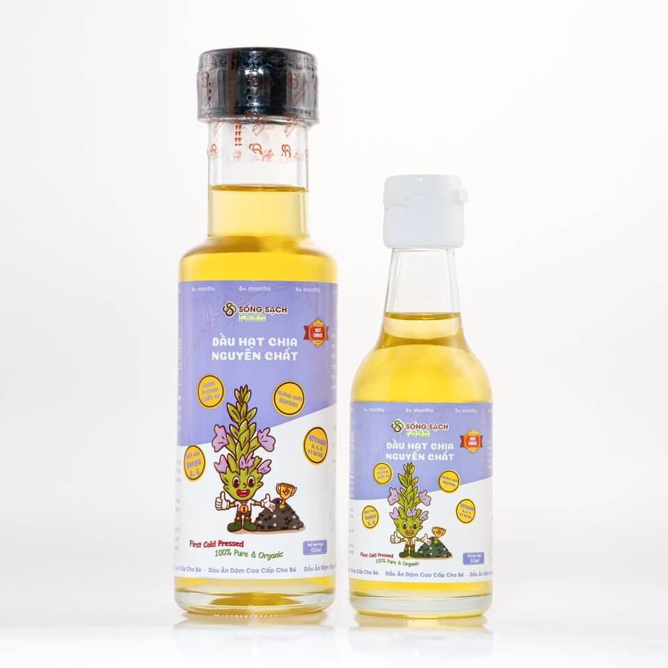 Lợi ích của dầu hạt chia đối với bé ăn dặm