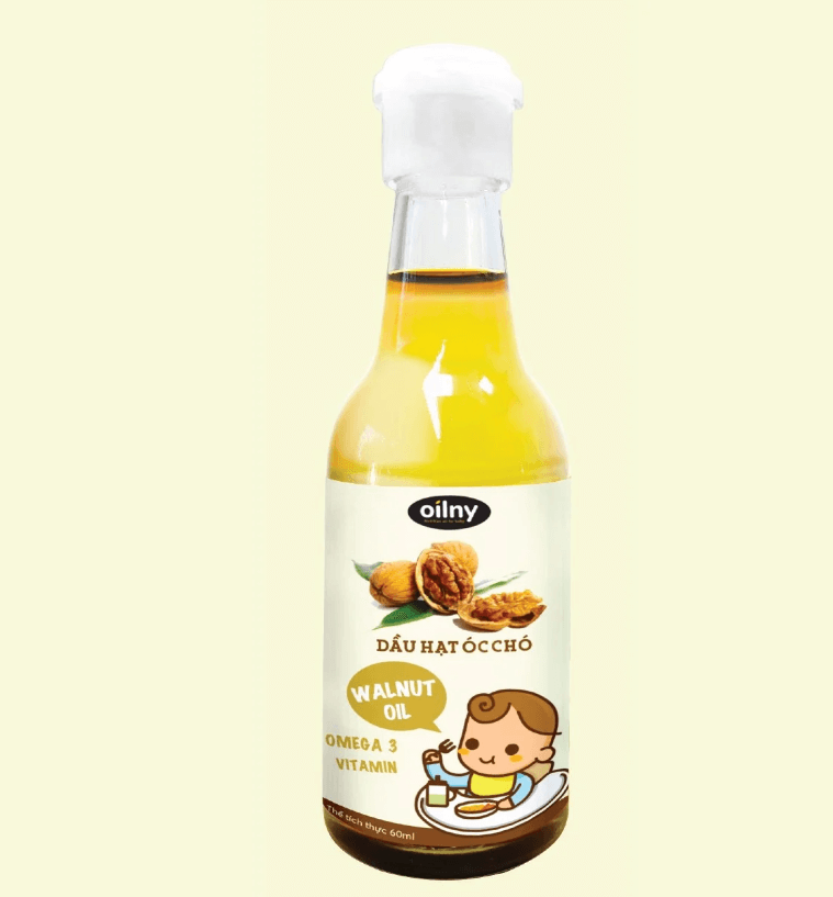 Dầu hạt óc chó Oilny 9 Nghĩa nguyên chất cho trẻ từ 6 tháng