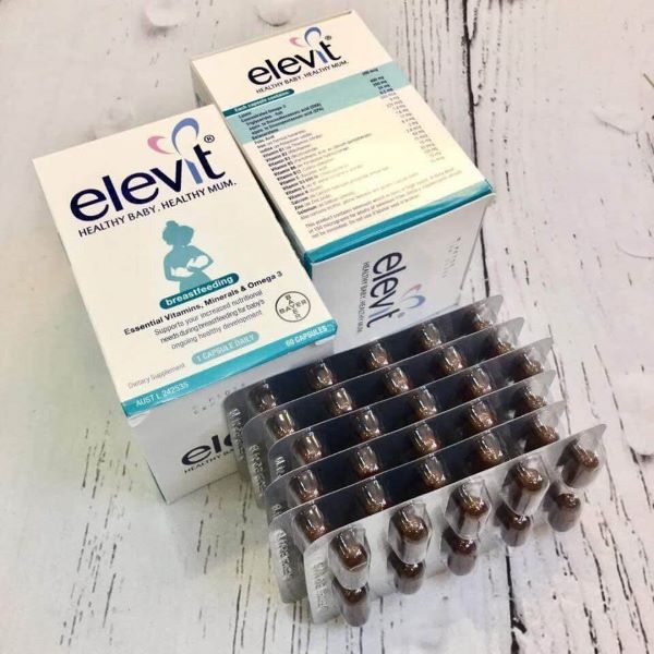 Elevit Sau Sinh Breastfeeding Của Úc, 60 viên chính hãng
