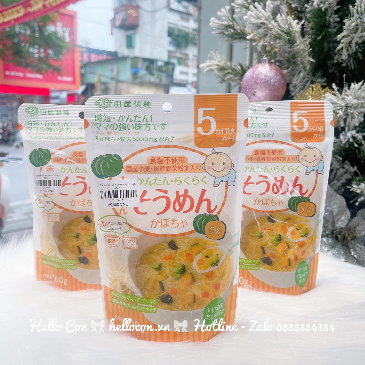 Mi Somen Nhật Cho Be Tanabiki Tach Muối Goi 100g Mi Somen Nhật Cho Be Tanabiki Tach Muối Goi 100g