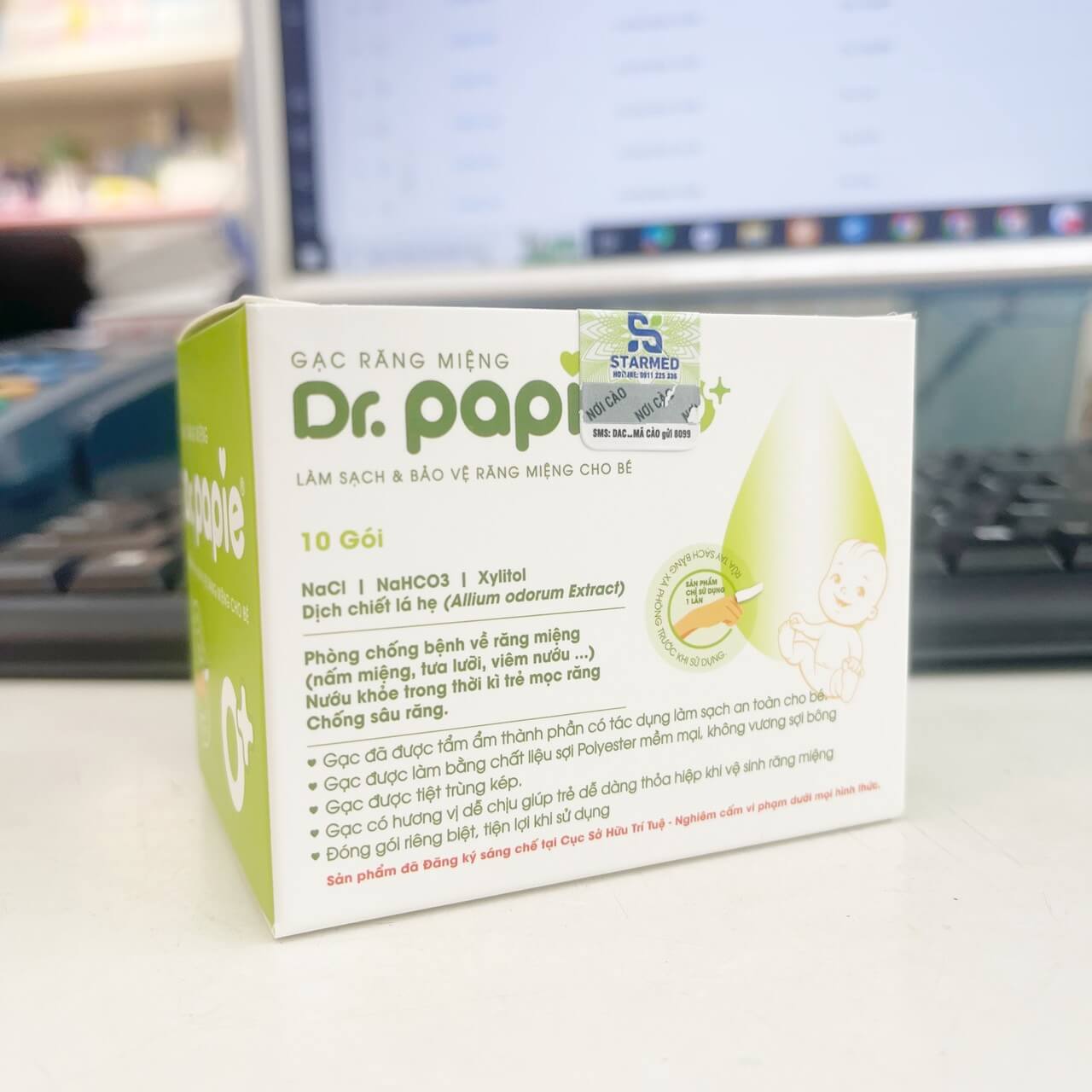 Gạc rơ lưỡi Dr Papie